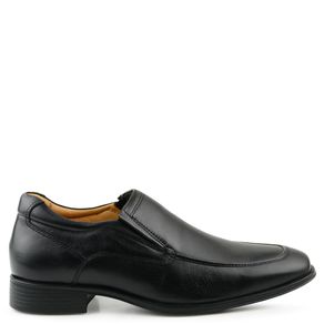 Sapato social business slip on basic café preto