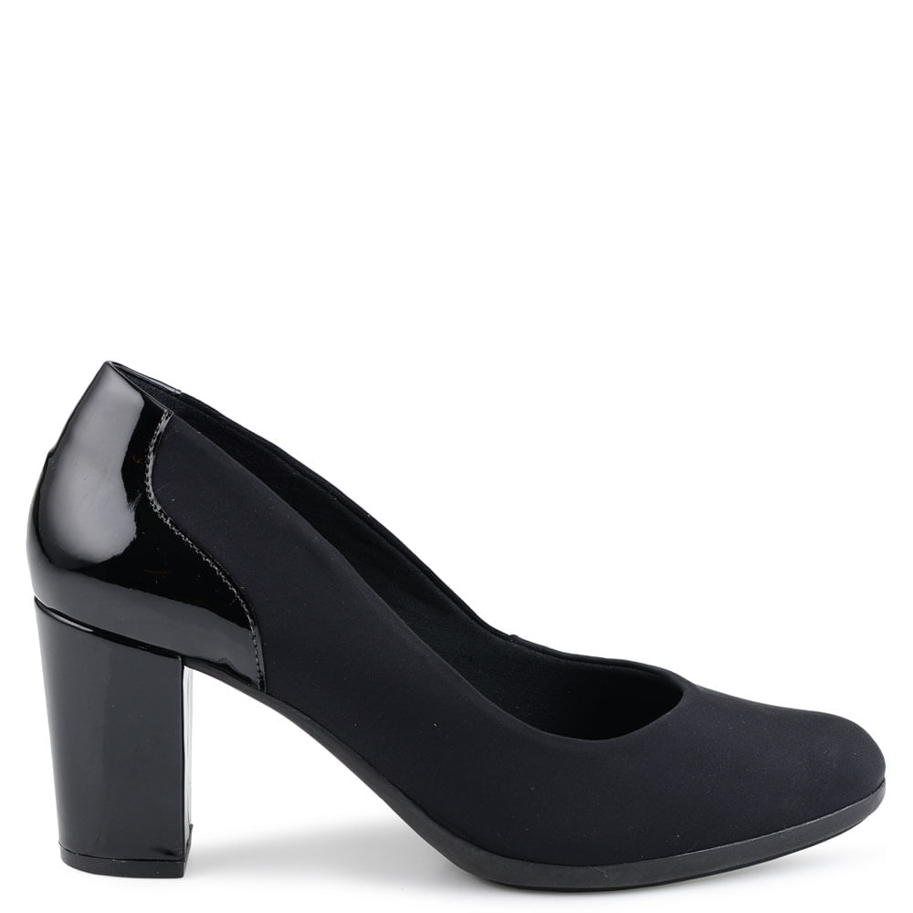 SCARPIN SALTO ALTO LYCRA ROYAL COMFORT PRETO - Mr Cat