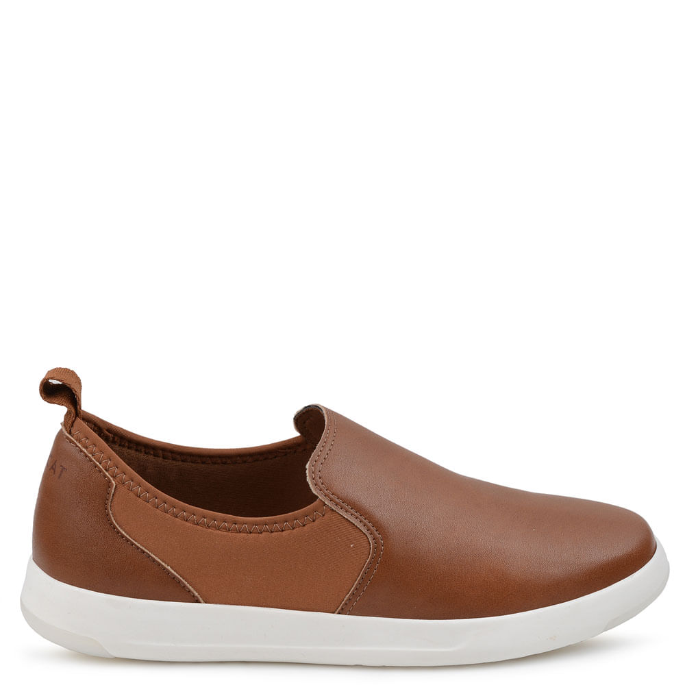 TÊNIS SLIP ON LIGHT ROYAL COMFORT TAN Marrom