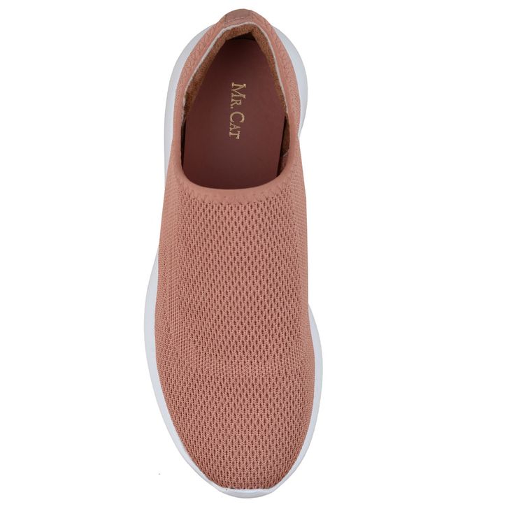 TÊNIS SLIP ON KNIT ROSA ESCURO - Mr Cat