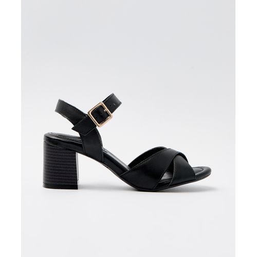 SANDALIA SALTO COURO TIRA X TAN - Mr Cat - Mobile