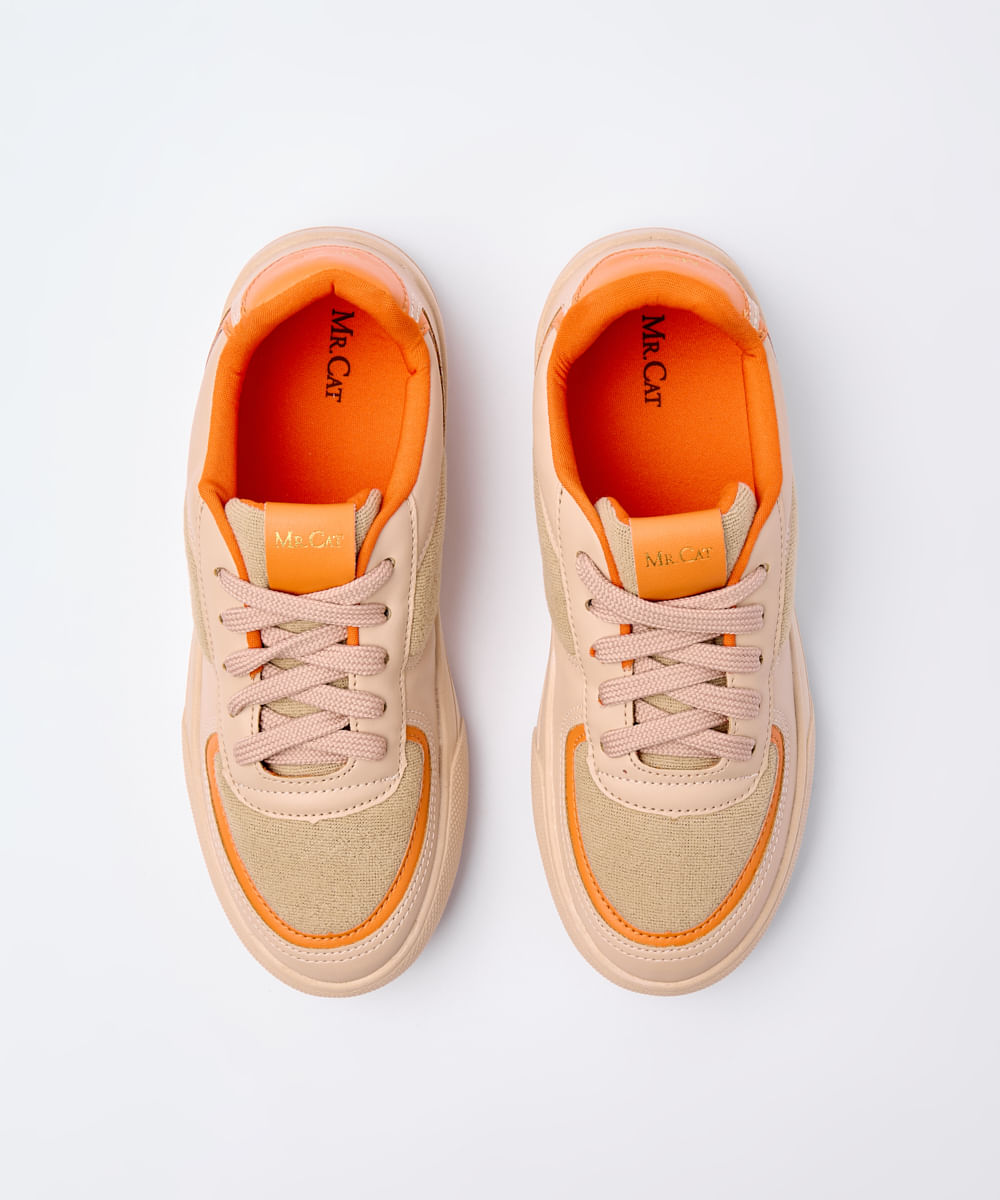 TÊNIS FLAT MIX CONTRASTE FENDI - Mr Cat - Mobile