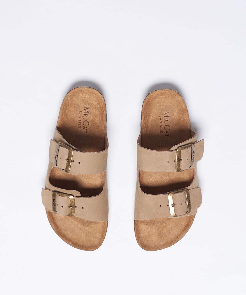 nowelcamp 「SLIDE-SIDETOP25」 SLIDE NOBUCK E FIVELA TAUPE - Mr Cat - Mobile