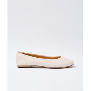 Sapatilha Simple Bico Redondo Off White - Mr Cat