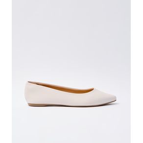 Sapatilha Simple Bico Fino Off White - Mr Cat