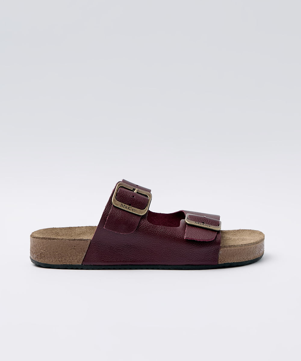 SLIDE NOBUCK E FIVELA TAUPE - Mr Cat - Mobile