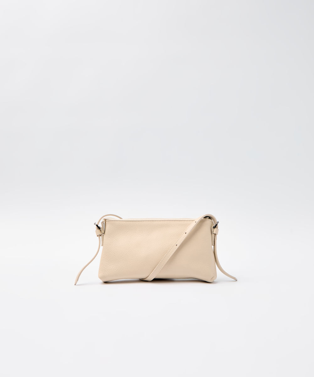 BOLSA SHOULDER COURO MINI OFF WHITE - Mr Cat - Mobile