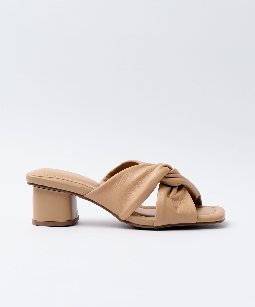 SANDÁLIA SALTO MULE COURO NÓ FENDI - Mr Cat - Mobile